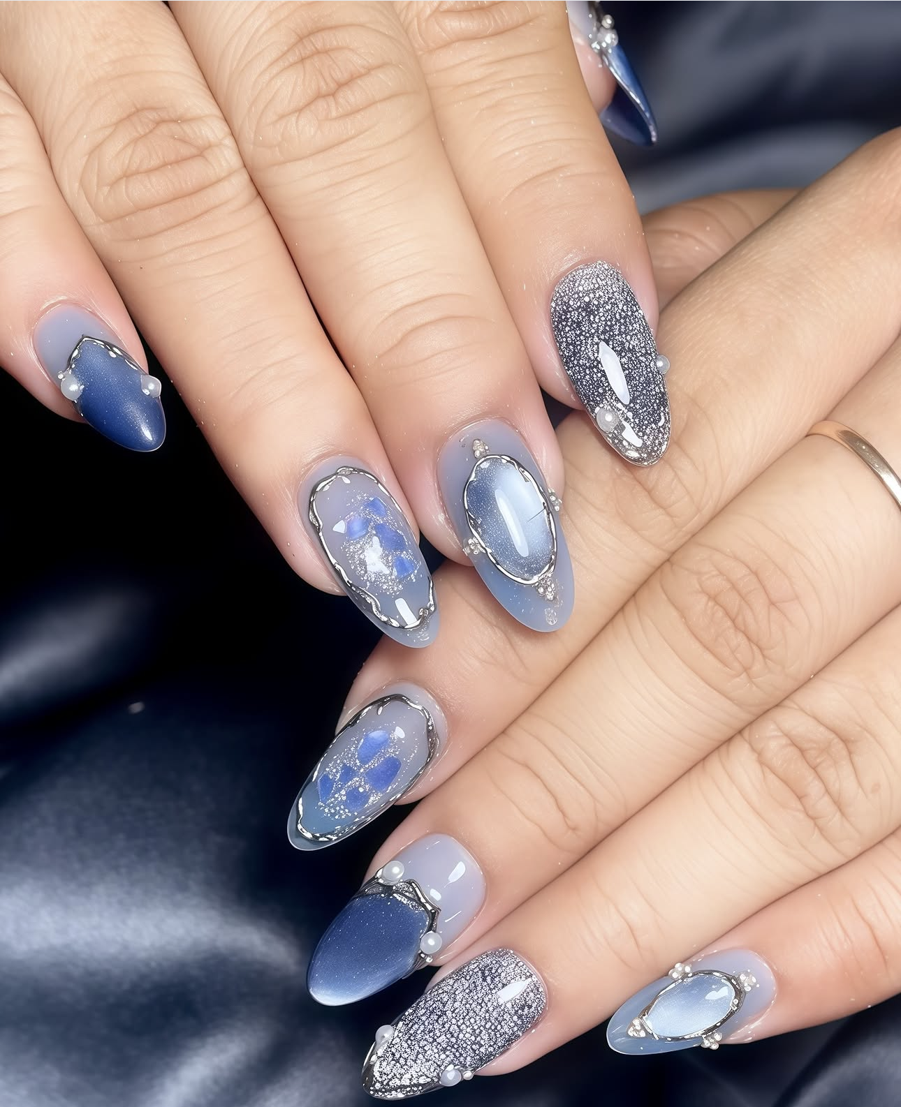 Blue Silver Elegance